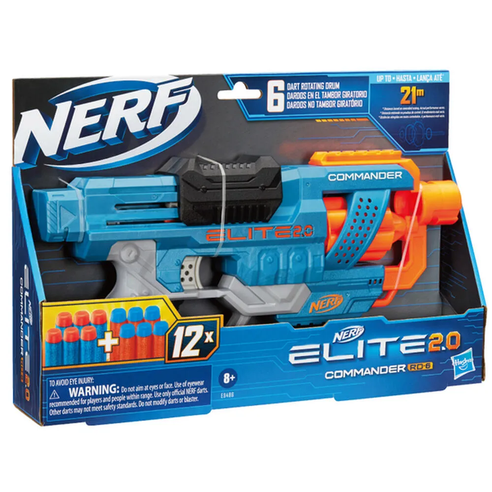 【ToysRUs 玩具反斗城】NERF 樂活打擊 NERF 菁英系列 指揮官 RD 6(兒童 玩具)