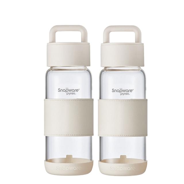 【CorelleBrands 康寧餐具】買一送一晶透隨身手提耐熱玻璃水瓶710ml