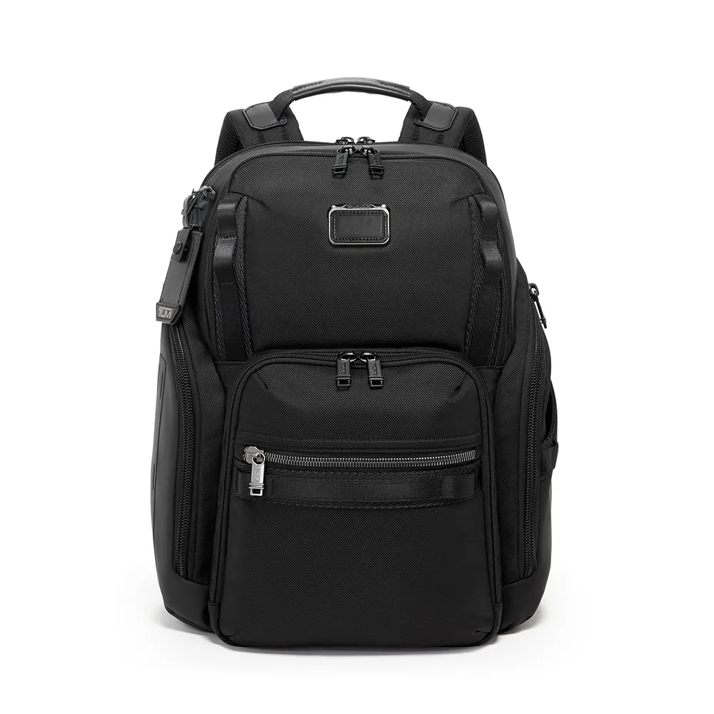 【TUMI】Alpha Bravo Search 彈道尼龍多功能商務後背包 - 黑色(TUMI 官方旗艦店)