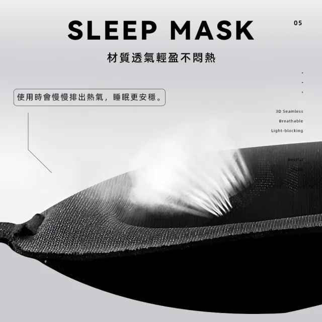 【上手家居】3D立體無痕眼罩(遮光眼罩/睡眠眼罩/涼感眼罩/可愛眼罩/睡覺眼罩/立體眼罩/3d眼罩/護眼罩)
