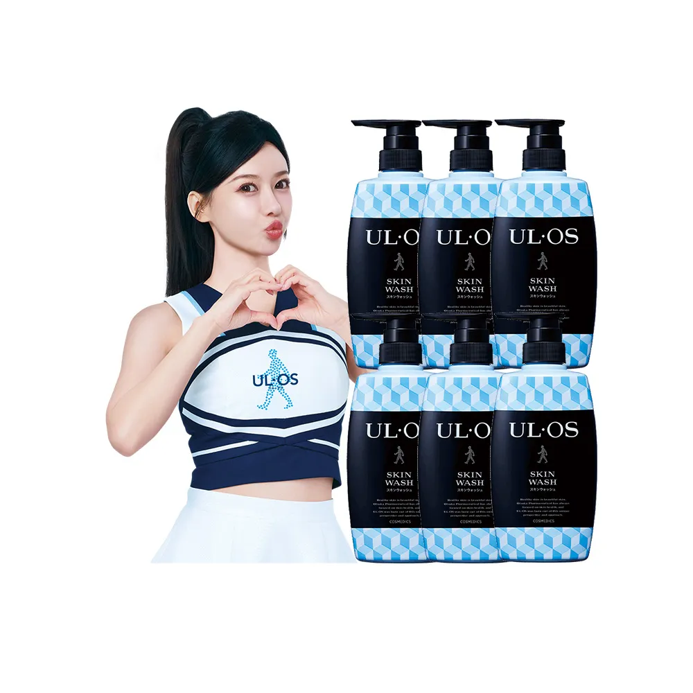 即期品【ULOS】機能淨味沐浴乳500mL x 6瓶