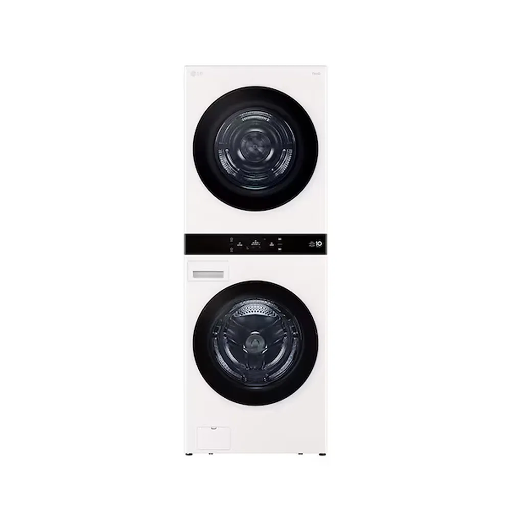 【LG 樂金】家電快配22公斤+20公斤◆ WashTower AI 智控洗乾衣機第二代◆雲霧白(WD-S2220EW)