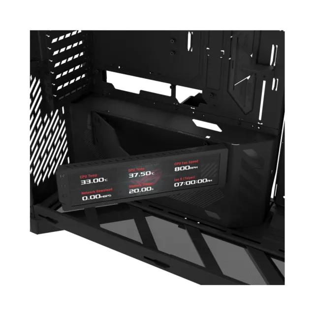 【ASUS 華碩】ROG Cronox ARGB EATX 全塔式全景電競機殼 - 黑色(ROG-CRONOX-GR801-ARGB-B)