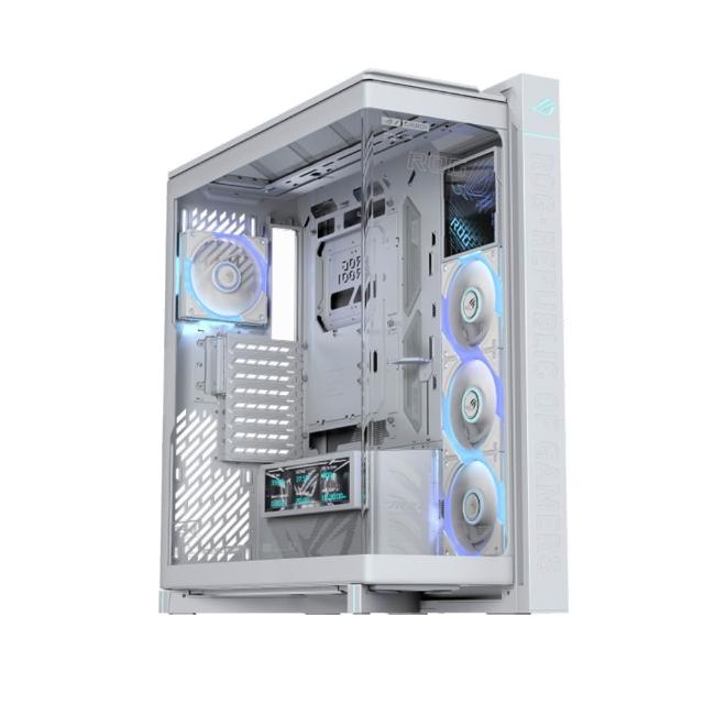 【ASUS 華碩】ROG Cronox ARGB EATX 全塔式全景電競機殼 - 潮競白(ROG-CRONOX-GR801-ARGB-W)
