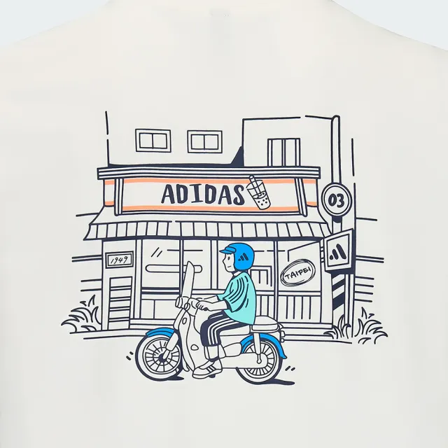 【adidas 愛迪達】TAIPEI 短袖上衣(KV5975 男款休閒T恤 台北城市生活系列)