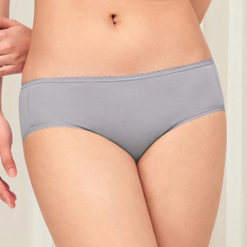 【Triumph 黛安芬】智能恆溫系列 中腰平口內褲 M-EL(柔羽灰)