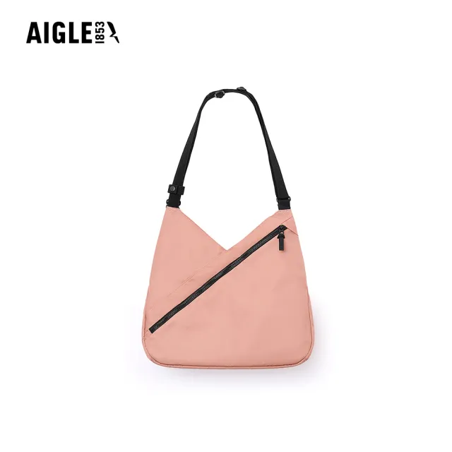 【AIGLE】防潑側背包 10L｜AG-5AB13A026 深粉紅 (防水包 斜背包 旅行包 側肩背包 旅遊小包)