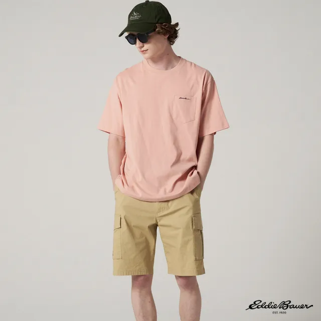 【Eddie Bauer】JAPAN EDITION 中性LOGO刺繡口袋設計Polo衫 任選 E-1TEA-1820