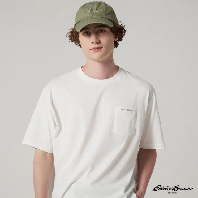 【Eddie Bauer】JAPAN EDITION 中性LOGO刺繡口袋設計Polo衫 任選 E-1TEA-1820