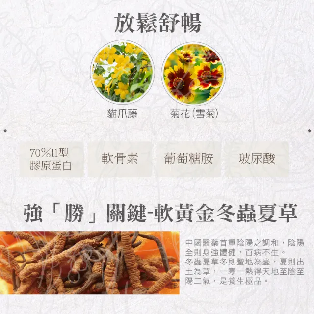 【華陀扶元堂】十二味龜鹿鈣強膠原錠6盒組(30粒/盒;陳美鳳代言-二型膠原蛋白/葡萄糖胺/玻尿酸)中秋禮盒