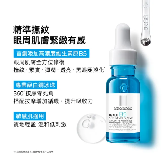 【理膚寶水】美白亮眼雙入組★最強淡斑科技 MELA B3 淡斑淨亮精華+B5彈潤修復多效撫紋眼部精華15ml_A