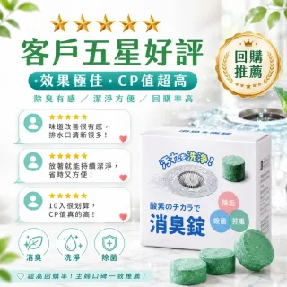 【寶媽咪】AUTO CLEANER活氧清潔錠20入(除臭/洗手台/流理台/水管/馬桶/SGS檢驗/台灣製造)