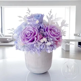 【Floral M】永生花禮宇宙星空玫瑰贈香氛油(乾燥花/永生花/情人節花禮/告白禮物/生日禮物/開幕花禮)