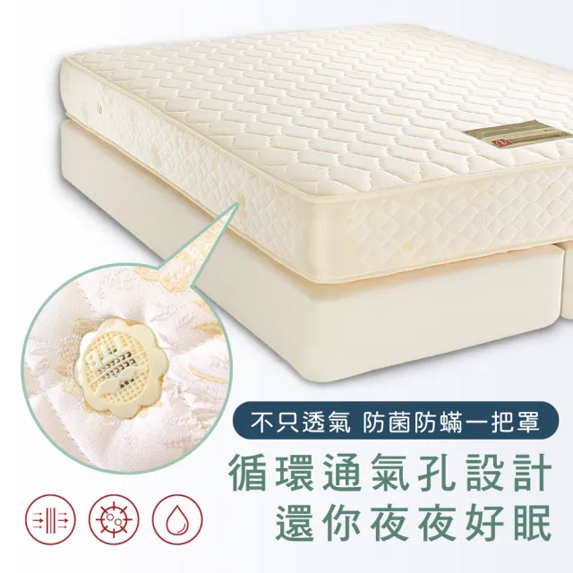 【德泰】歐蒂斯系列 獨立筒 彈簧床墊-雙大6尺