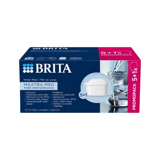 【BRITA】MAXTRA Pro Pure Performance 濾水壺 純淨全效型濾芯 (5+1裝) 6入-歐洲製(原裝平輸)