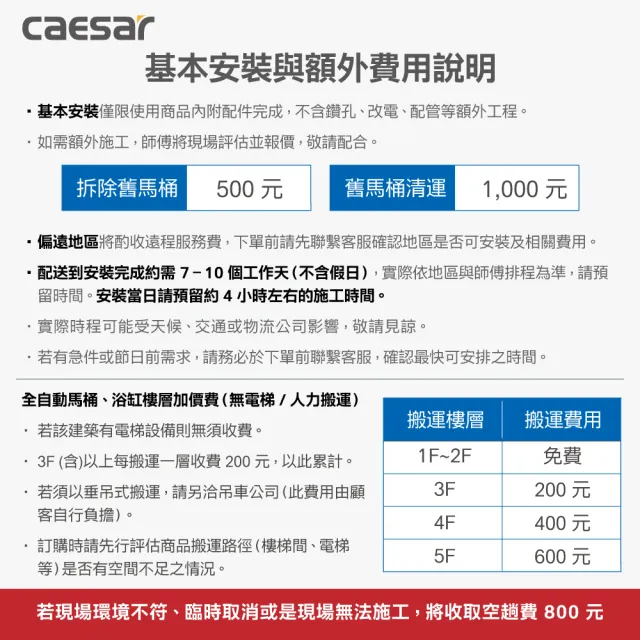 【CAESAR 凱撒衛浴】E.FANCY 科技新貴 自動掀蓋款 全自動智慧馬桶 CA1387 (瞬熱式/ 管距30cm / 不含安裝)