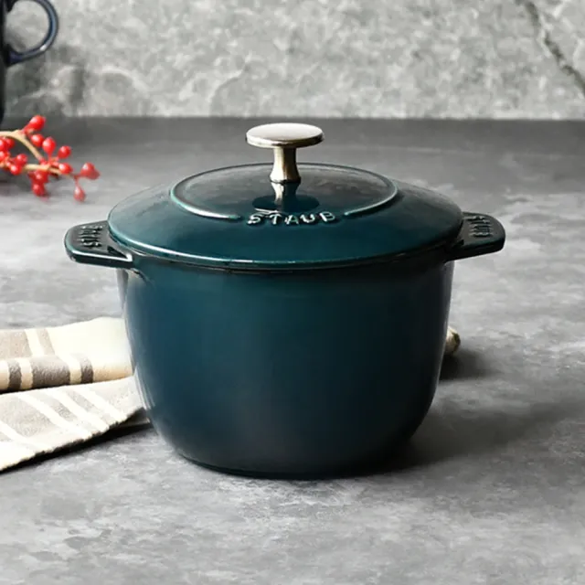 【STAUB】琺瑯鑄鐵鍋飯鍋16cm-顏色任選(德國雙人牌集團官方直營)