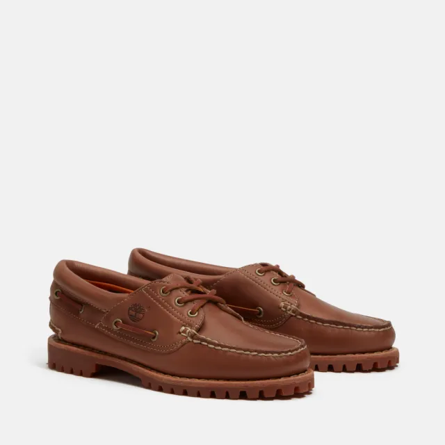 【Timberland】女款棕色特別款Timberland R Authentic三孔帆船鞋(A2GNVETD)