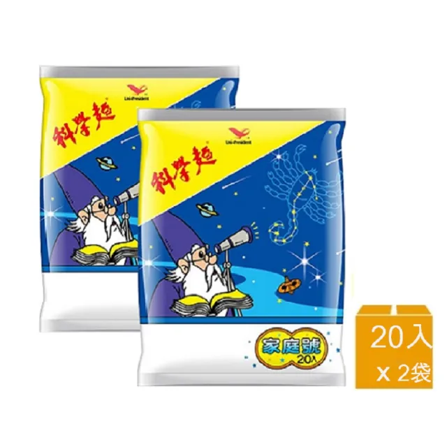 【科學麵】原味Mini包15gx20入 x2袋(共40入)  (TQF微笑標章)