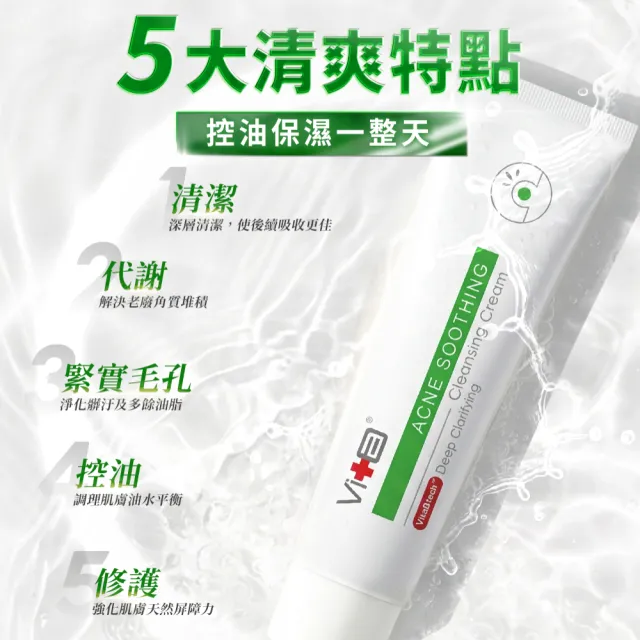 【Swissvita 薇佳】速效抗痘調理潔面乳100g 3入(Lulu代言/抗痘/洗面乳/油痘肌)
