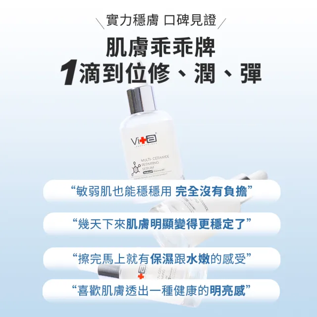 【Swissvita 薇佳】科研精華超值綜合組(小紅急救修復30ml.神經醯胺精萃30ml.多胜膠原30ml)