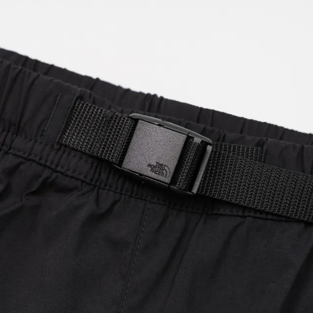 【The North Face】北面女款黑色DWR防潑水抽繩口袋短褲|8G02JK3