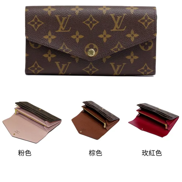 【Louis Vuitton 路易威登】SARAH 經典老花 信封翻蓋長夾 錢包 (M60531/M62234/M62235)