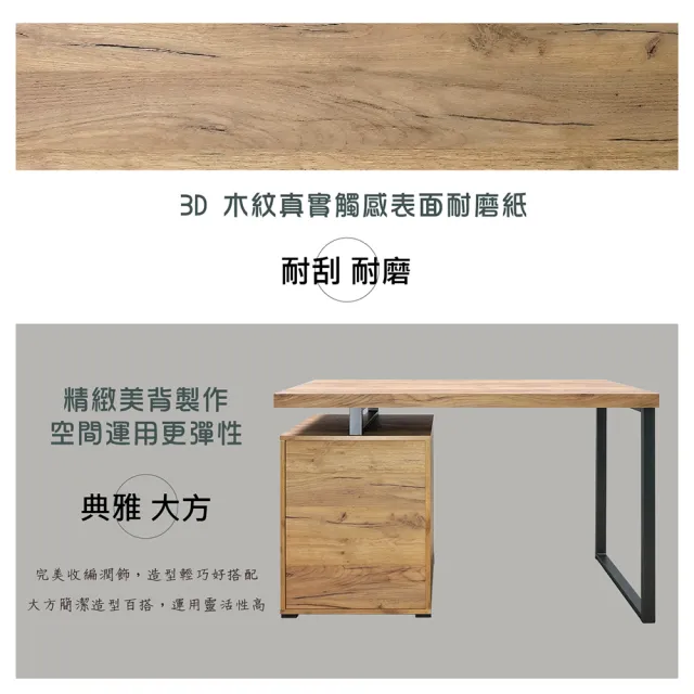 【康迪仕】電腦書桌(辦公桌/黃金橡木色/ DIY組合家具)