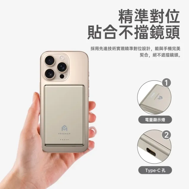 【Freeman】超薄全固態行動電源 台灣製造 一億全球產險 可上飛機 固態行動電源