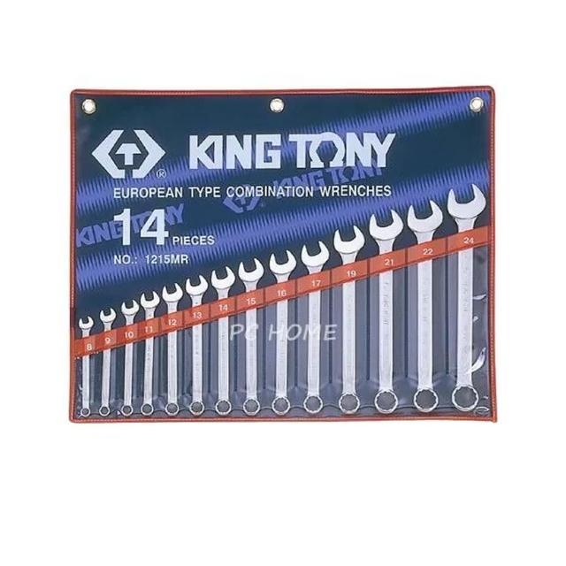 【KING TONY 金統立】14件式複合扳手組 梅開扳手 8-24mm(KT1215MR)