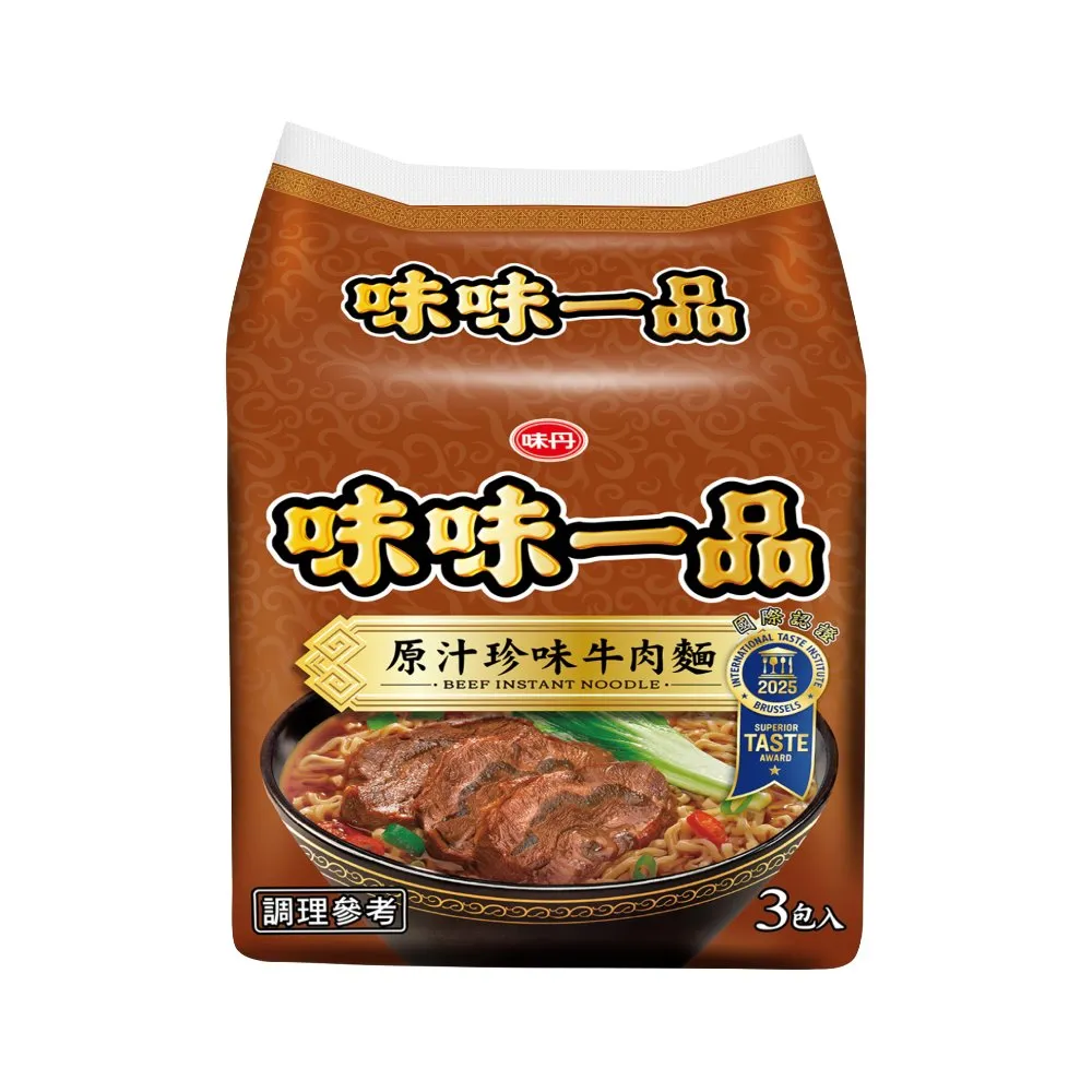 【味丹】珍味牛肉麵 3入/袋 4袋/箱(泡麵)