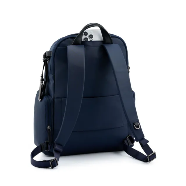【TUMI】Voyageur Celina 15 吋筆電都會時尚後背包 - 墨/黑