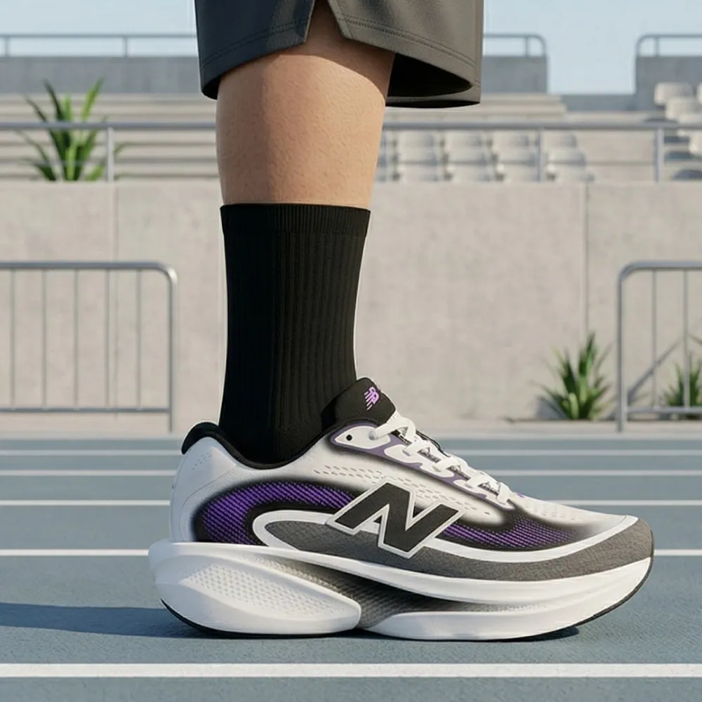 【NEW BALANCE】NB Fresh FoamX 慢跑鞋_MELPS17O-2E_男性_白紫色