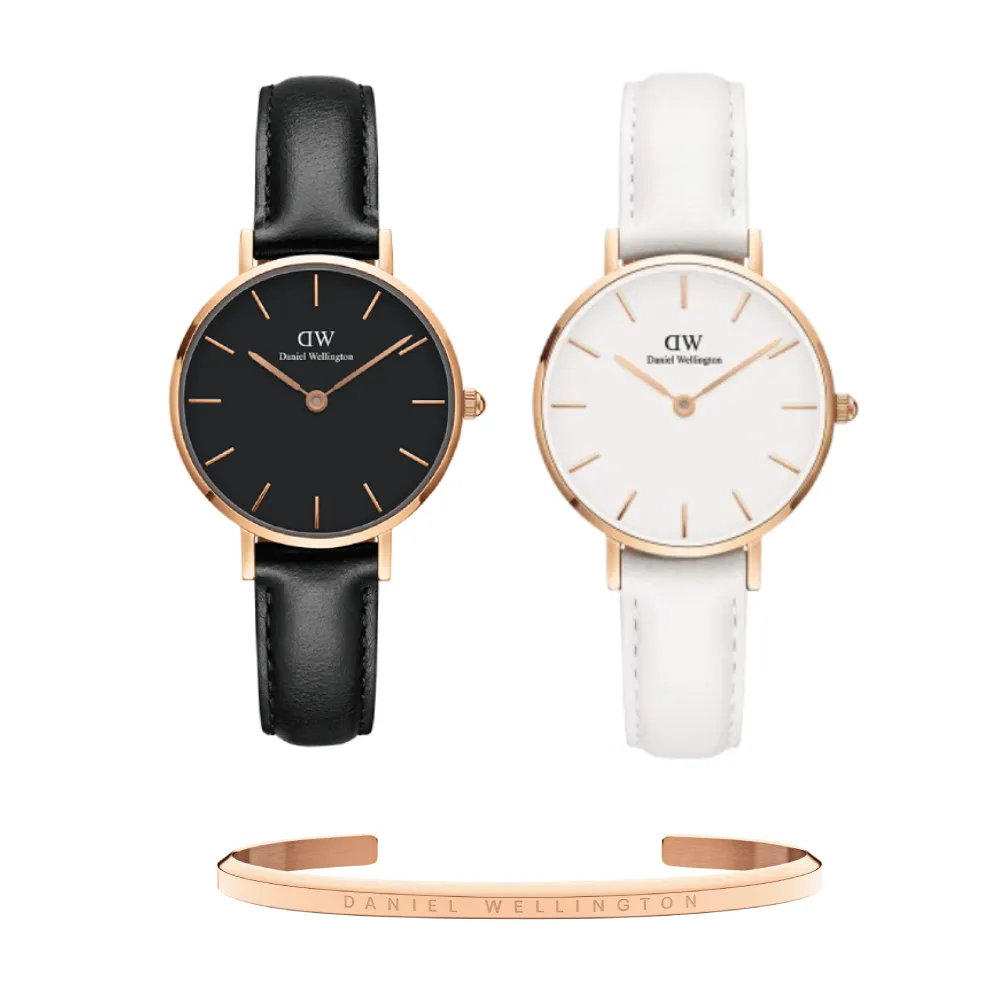 【Daniel Wellington】DW 手錶 Petite 系列 28mm 米蘭錶+贈手環(1+1 超值禮盒組)