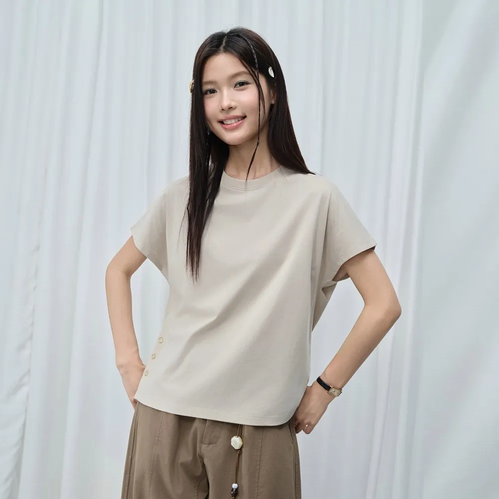 【GIORDANO 佐丹奴】女裝機能涼感抗菌圓領短袖T恤(多色任選)