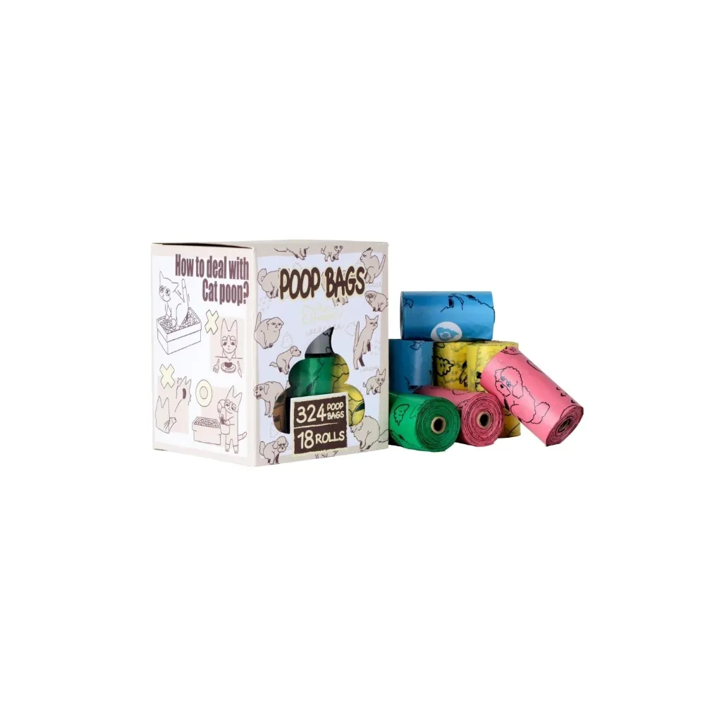 【PetBreeze】環保狗便袋（薰衣草香氛）324入/18卷*2盒組(撿便袋)