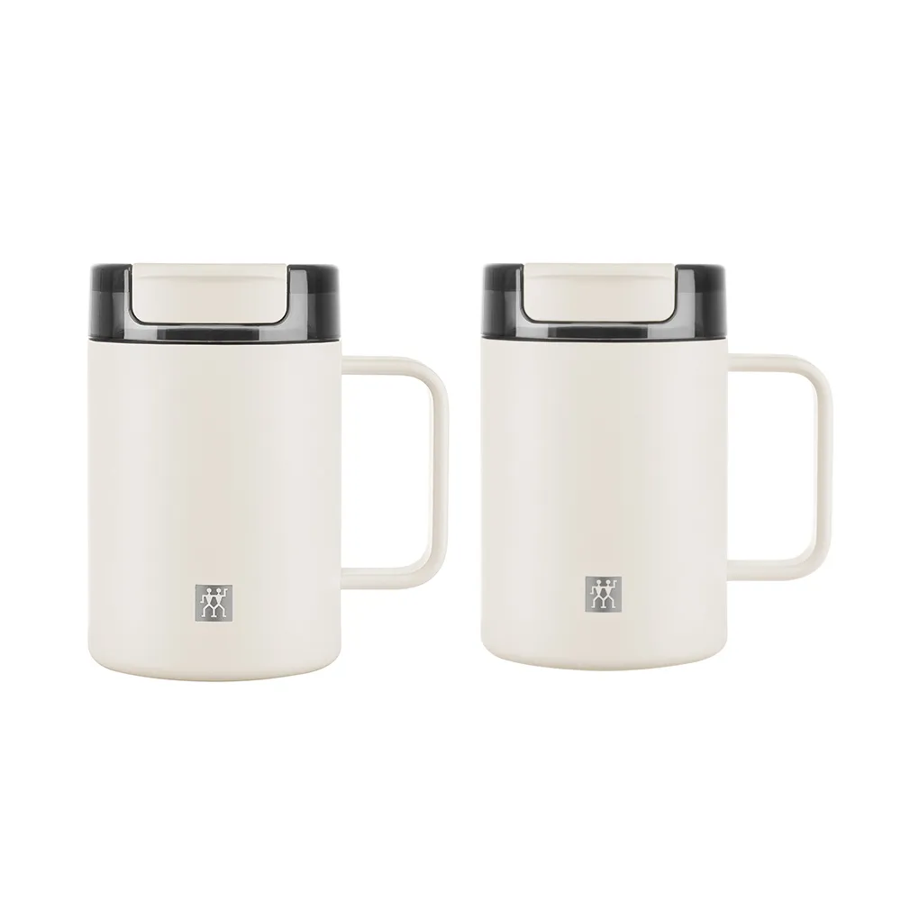 【ZWILLING 德國雙人】THERMO PLUS 316L不鏽鋼保溫保冰馬克杯380ml/2件組(德國雙人牌集團官方直營)
