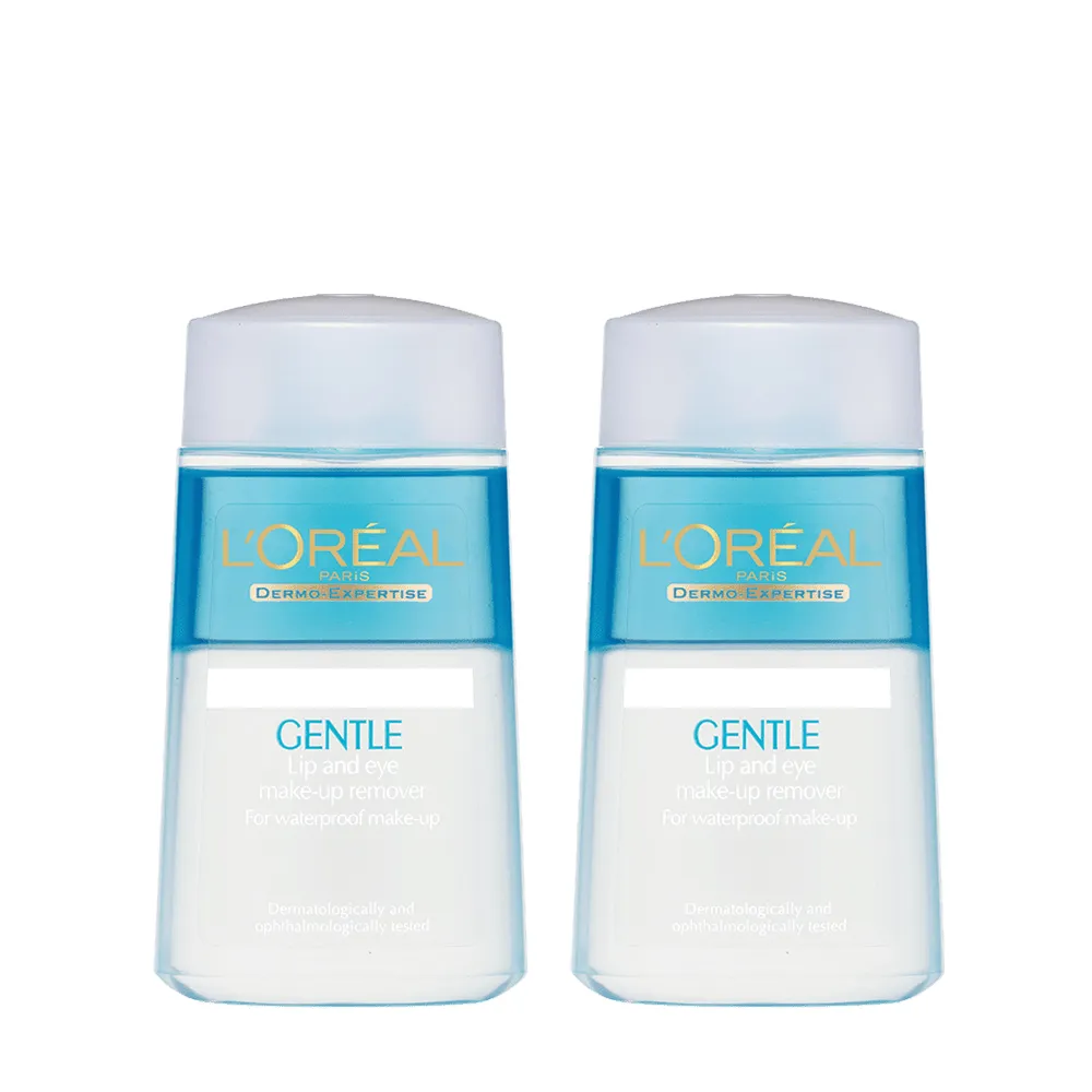 【L’OREAL Paris 巴黎萊雅】溫和眼唇卸妝液125ml 2入組