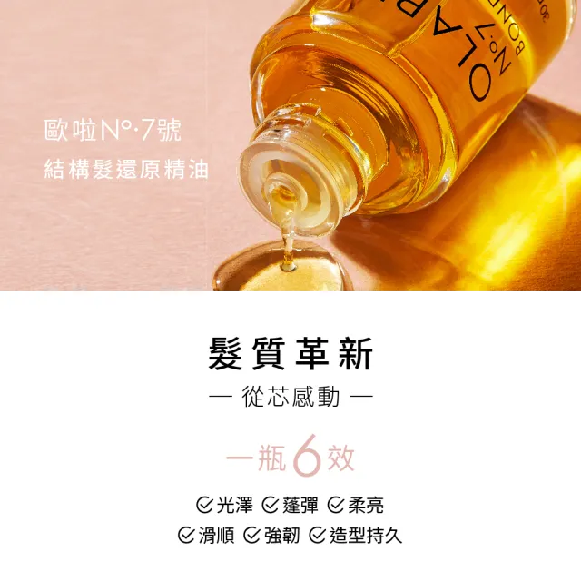 【OLAPLEX 歐啦】7號結構還原精油30ml雙入組(7號結構還原精油30mlx2)