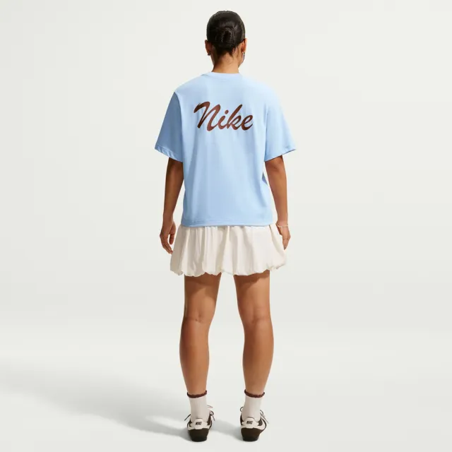 【NIKE 耐吉】短袖上衣 女 T恤 寬鬆 AS W NSW SS TEE BOXY 藍 IW1213-407