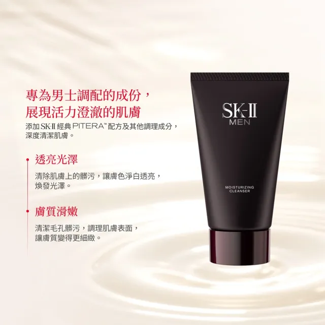 【SK-II】官方直營 男士青春潔面雙重組(男士青春露230ml＋男士潔面乳)