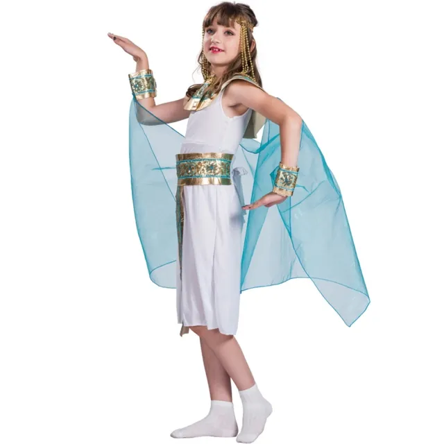 【橘魔法】神秘古埃及女王公主服 女童 童裝 兒童 洋裝 萬聖節服裝 裝扮 角色扮演 表演 戲劇