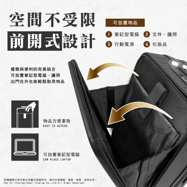 【American Explorer 美國探險家】18/20吋前開式/21吋 行李箱 雙排靜音輪 CF22/QT7/QT9 登機箱 旅行箱
