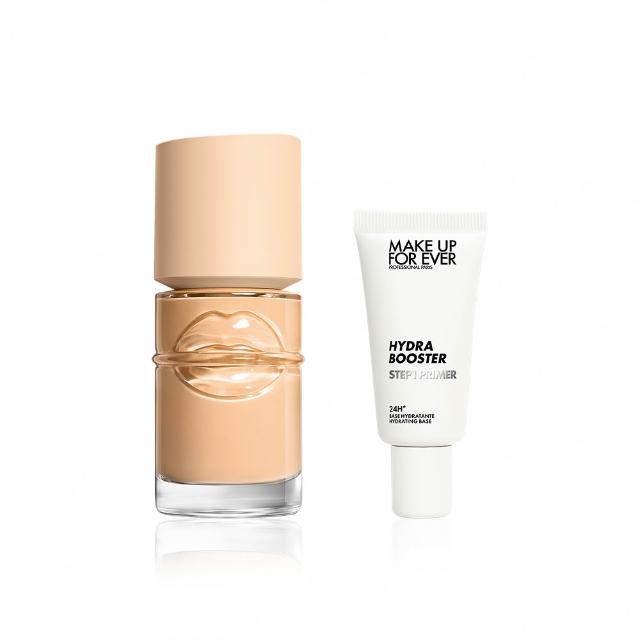 【MAKE UP FOR EVER】平衡粉底神搭組(粉無痕平衡肌底粉底液30ml+第一步澎彈潤妝前乳15ml)