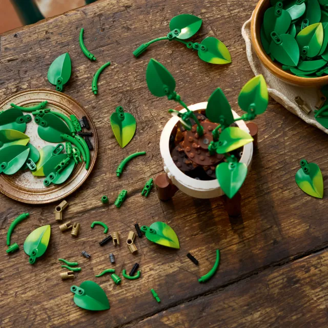 【LEGO 樂高】Botanicals 11512 垂掛黃金葛(momo獨家 花藝 禮物 玩具)