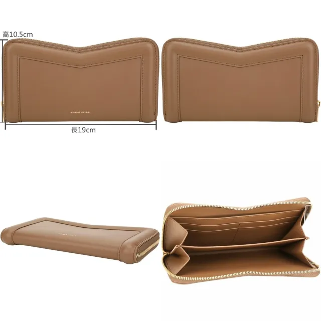 【MANSUR GAVRIEL】M型框架牛皮拉鍊長夾(多色可選 紐約輕奢品牌 小眾精品)