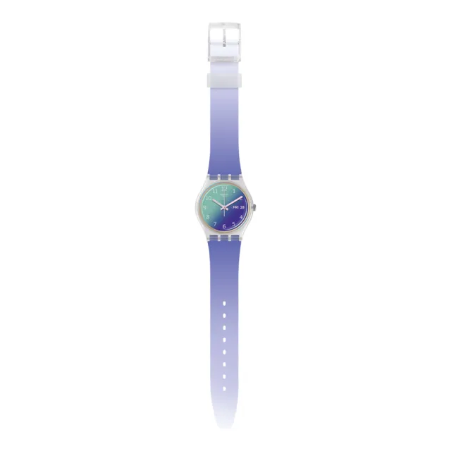 【SWATCH】ULTRALAVANDE 經典手錶/太陽光譜折射錶盤/男錶/女錶/瑞士製造 GE718(34mm)