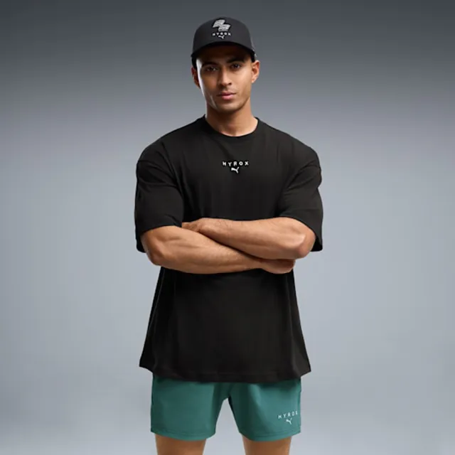 【PUMA】短袖上衣 男 歐規 HYROX Lifestyle 黑 52923201