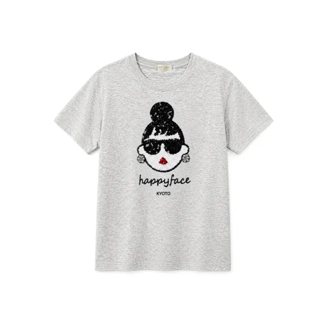【HAPPYFACE】怪時尚EMMA T-SHIRT 雪花灰(F29284)
