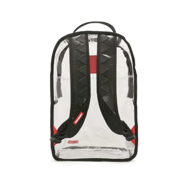 【SPRAYGROUND】滿板壓紋鋸齒鯊大容量後背包(黑色)